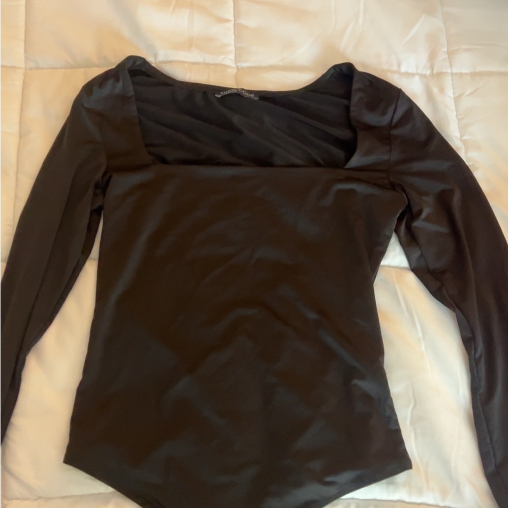 Mind Code Black Long Sleeve Bodysuit